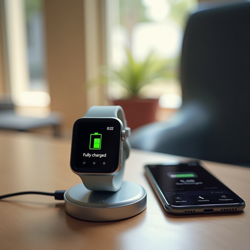 cómo saber si el reloj inteligente está completamente cargado