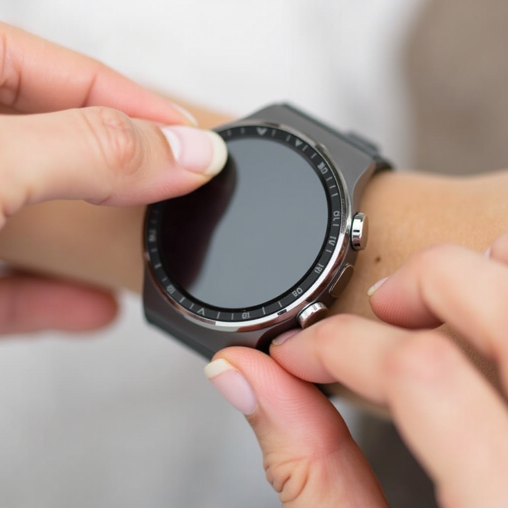 jak odstranit chránič obrazovky chytrých hodinek