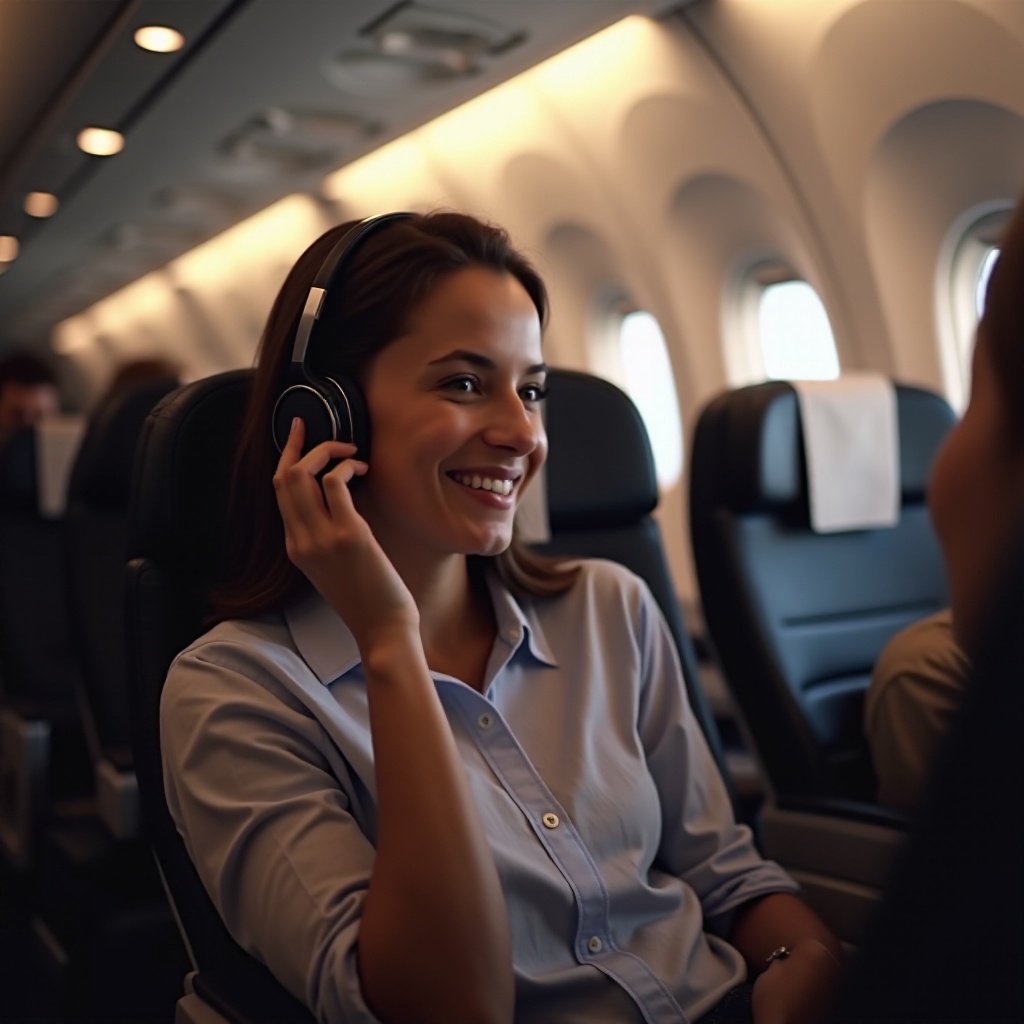 cómo usar auriculares bluetooth en un avión